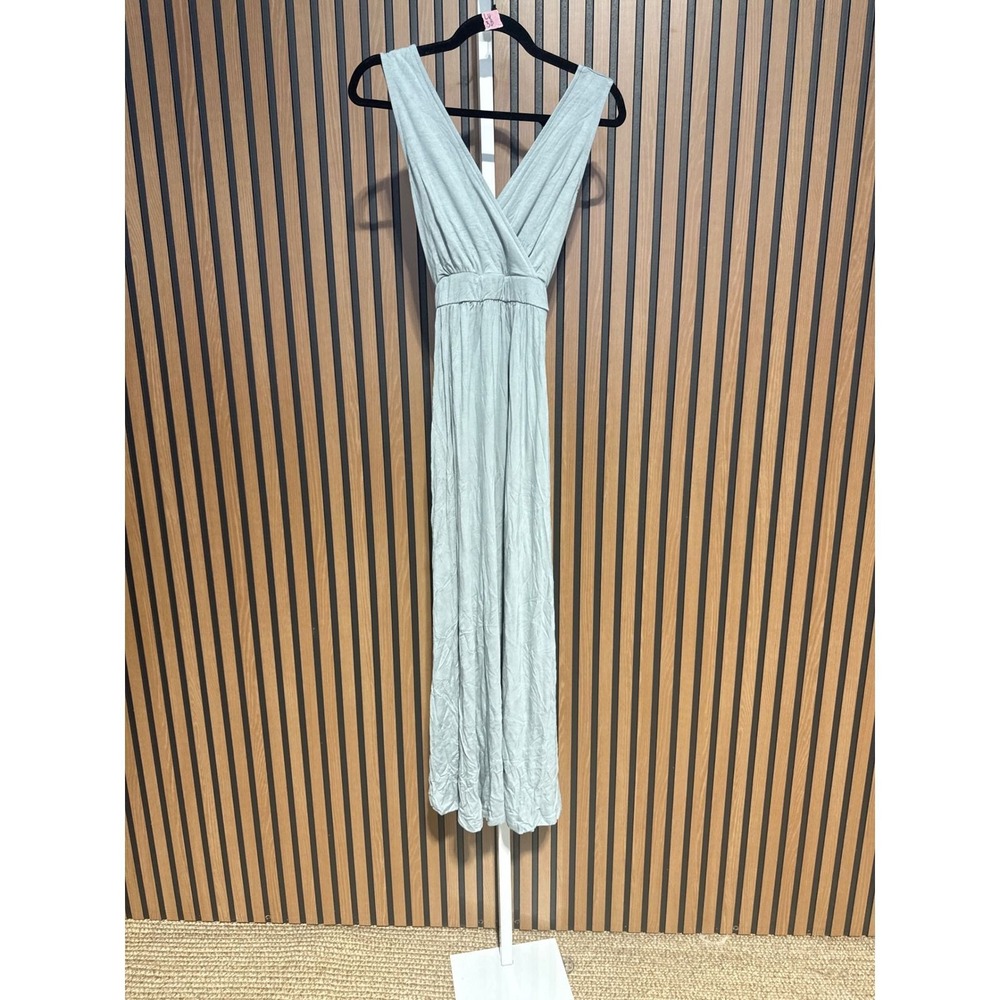 Lulus NWT Heavenly Hues Light Sage Green V Neck Maxi Dress - Small